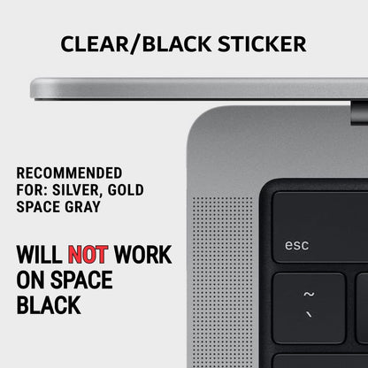 Mac OS Shortcuts Sticker for Air/Pro | Keyboard Stickers for Macos | Laminated Vinyl Macbook Cheatsheet | Macbook Shortcuts 2026 (Clear/Black)